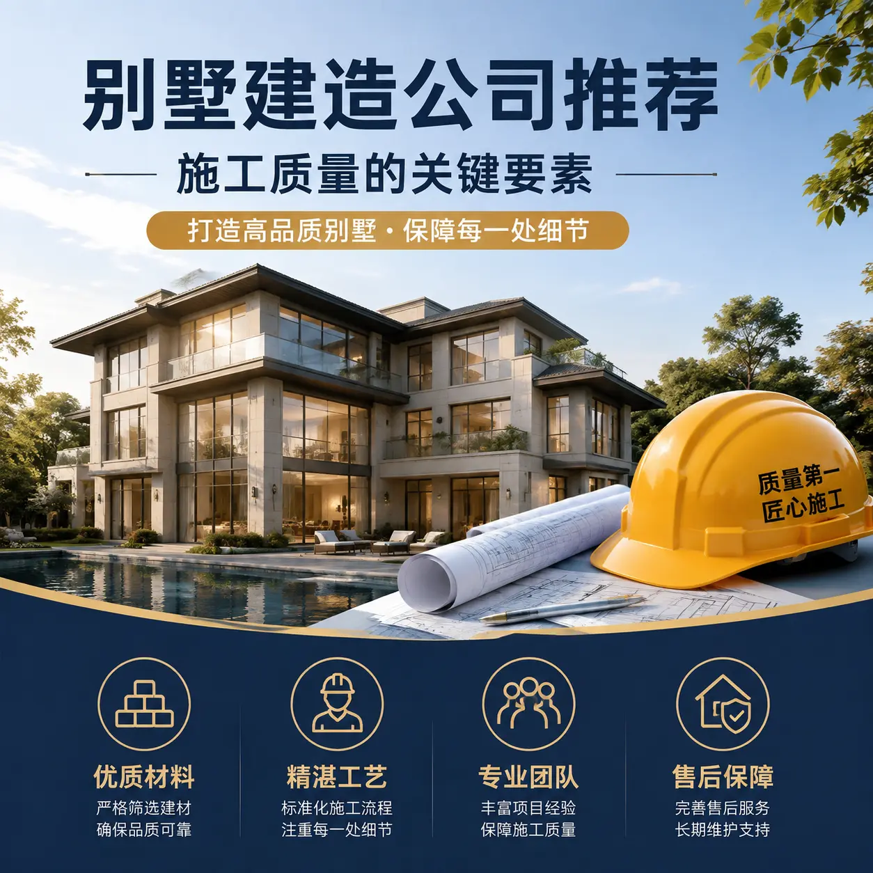 别墅建造公司推荐: 册亨 施工质量的关键要素