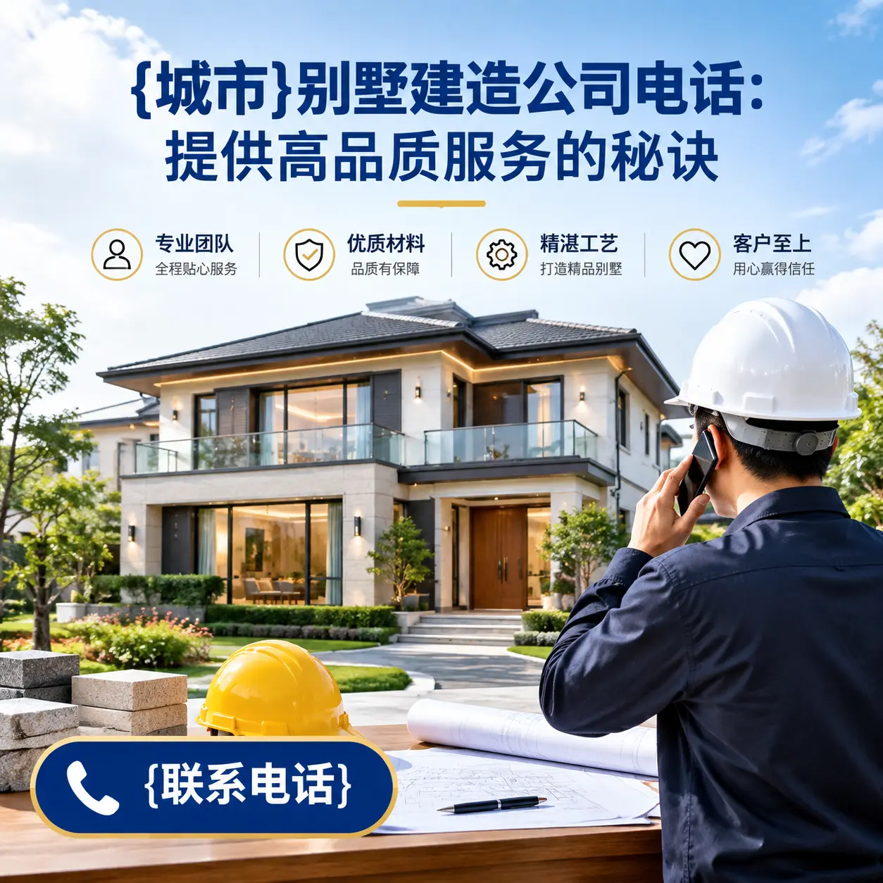 册亨别墅建造公司电话:提供高品质服务的秘诀