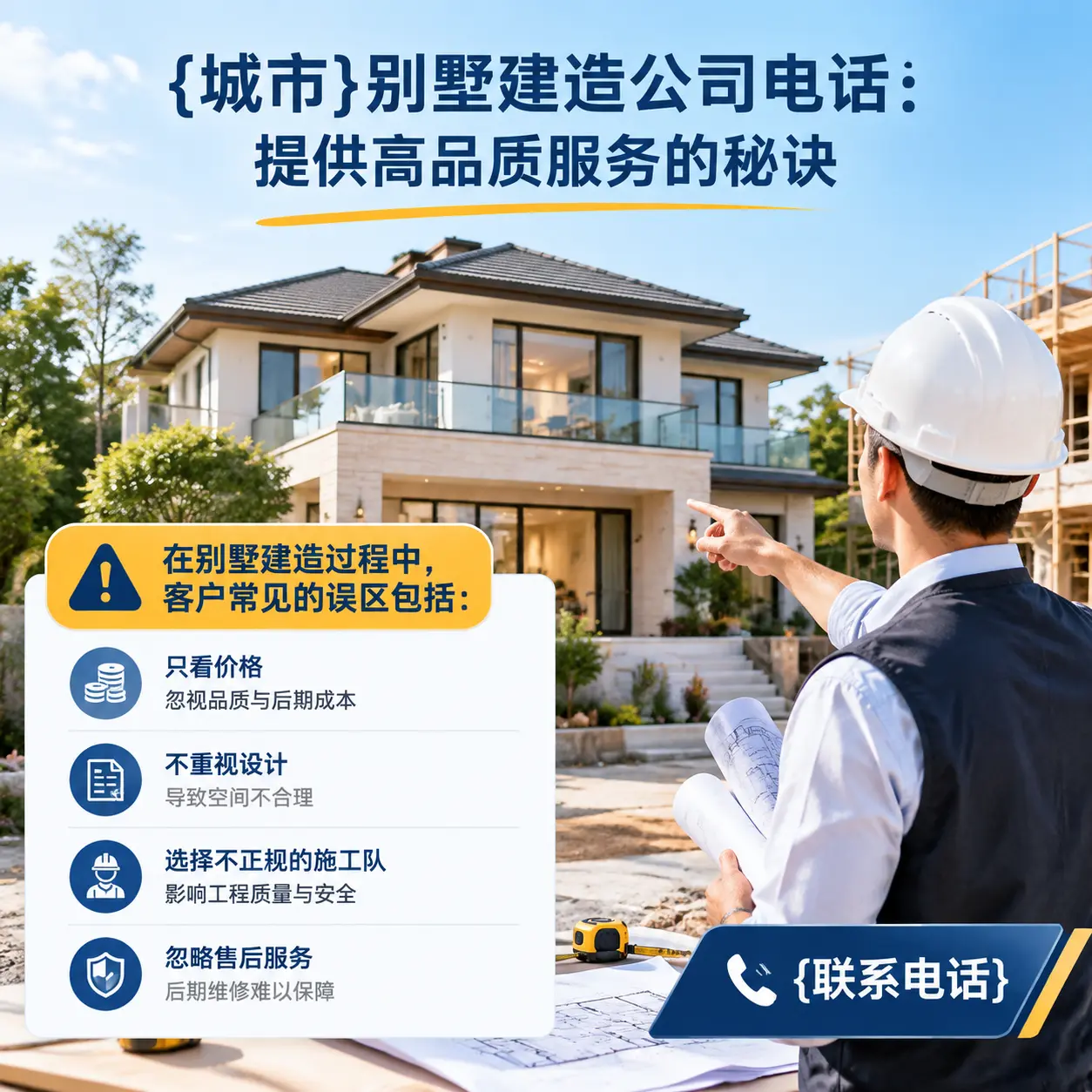 册亨别墅建造公司电话:提供高品质服务的秘诀