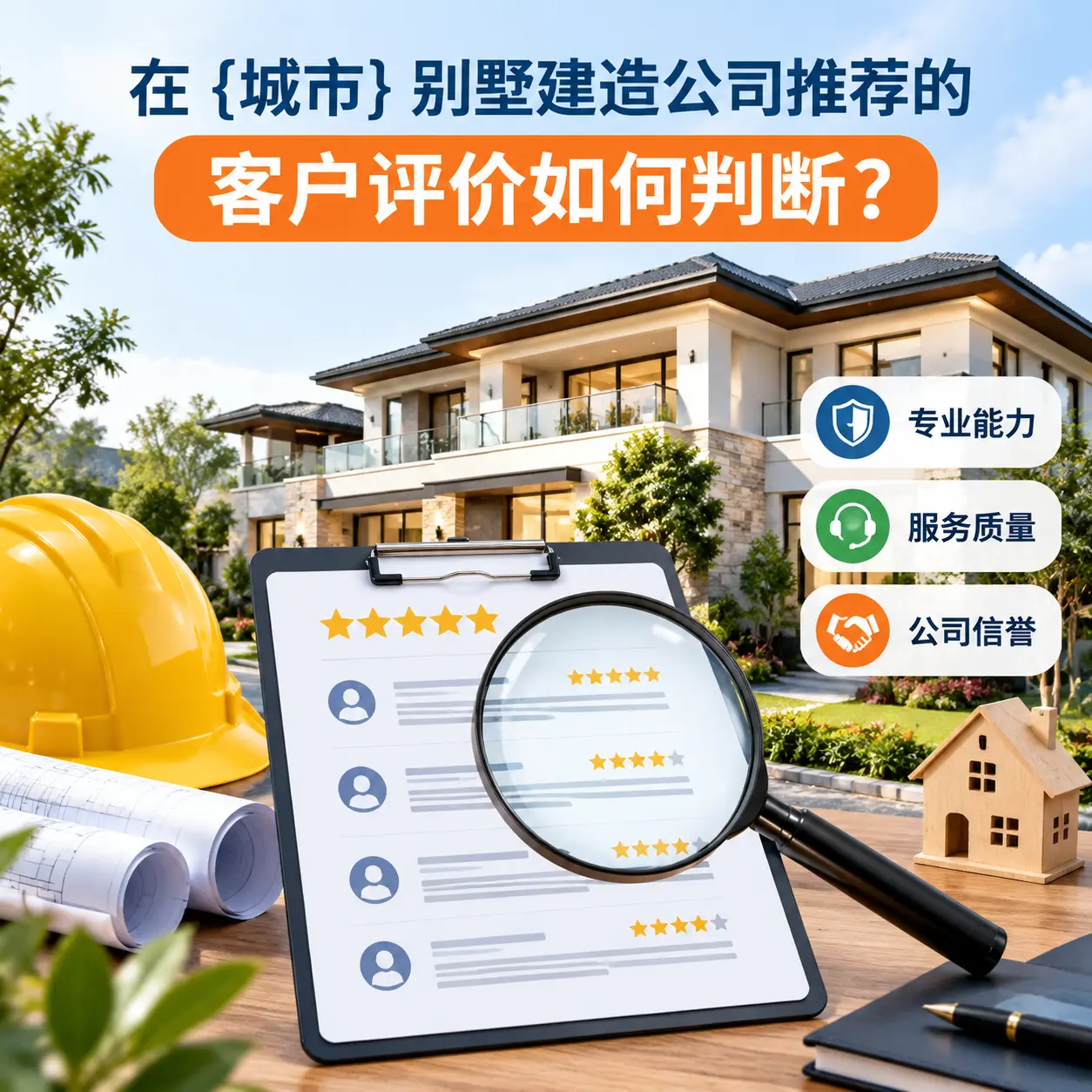 在 册亨 别墅建造公司推荐的客户评价如何判断？