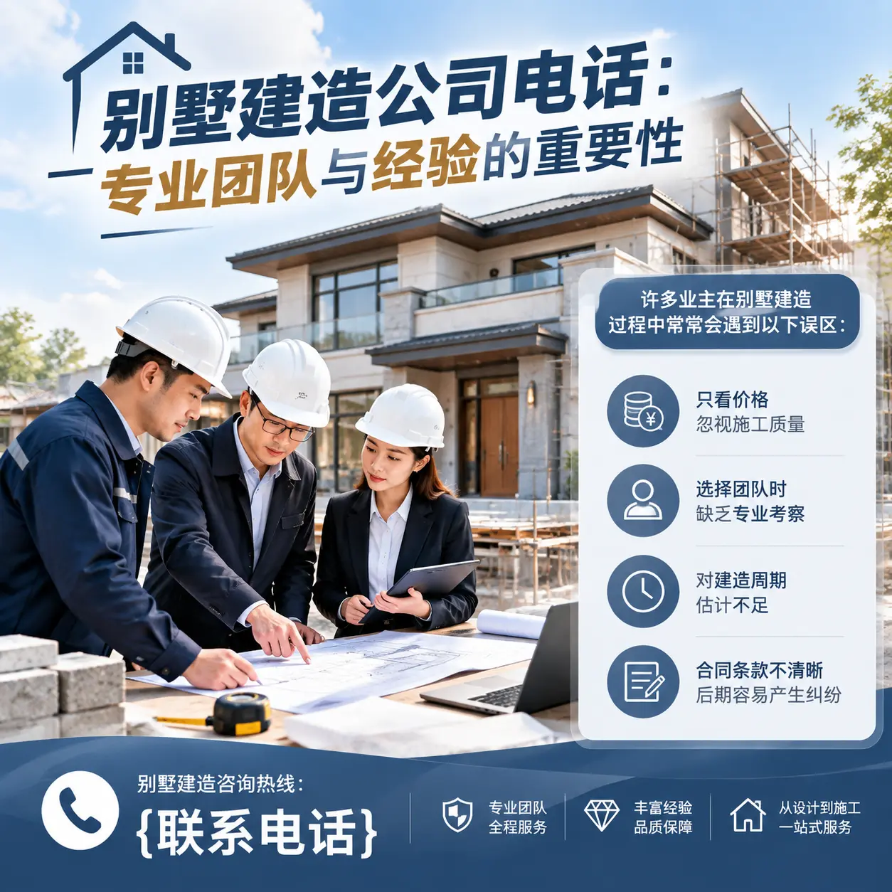 册亨别墅建造公司电话:专业团队与经验的重要性