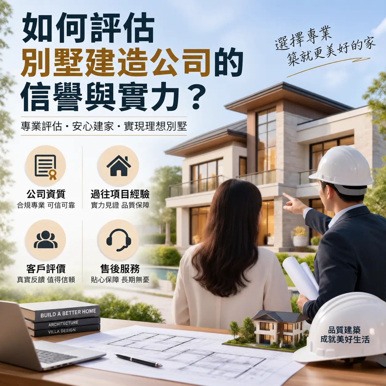 如何评估 册亨 别墅建造公司的信誉与实力？