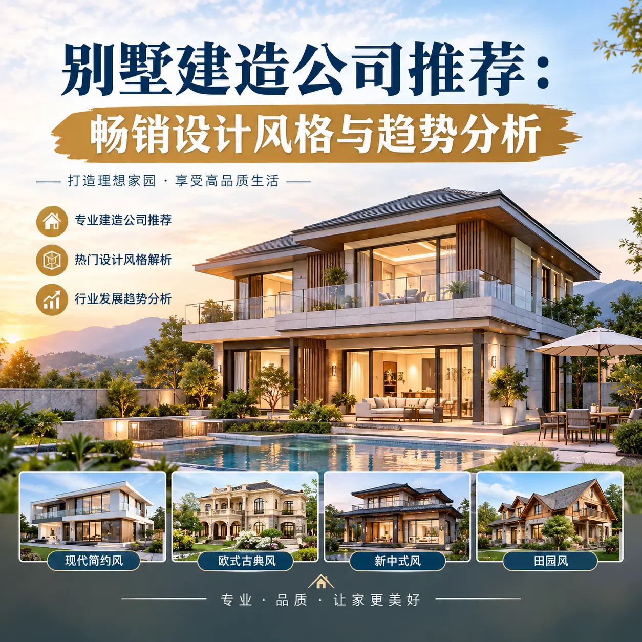 别墅建造公司推荐： 册亨 畅销设计风格与趋势分析