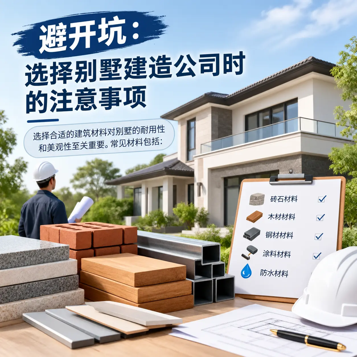 避开坑：选择 册亨 别墅建造公司时的注意事项