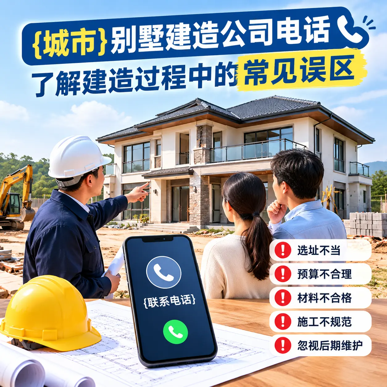 册亨别墅建造公司电话，了解建造过程中的常见误区
