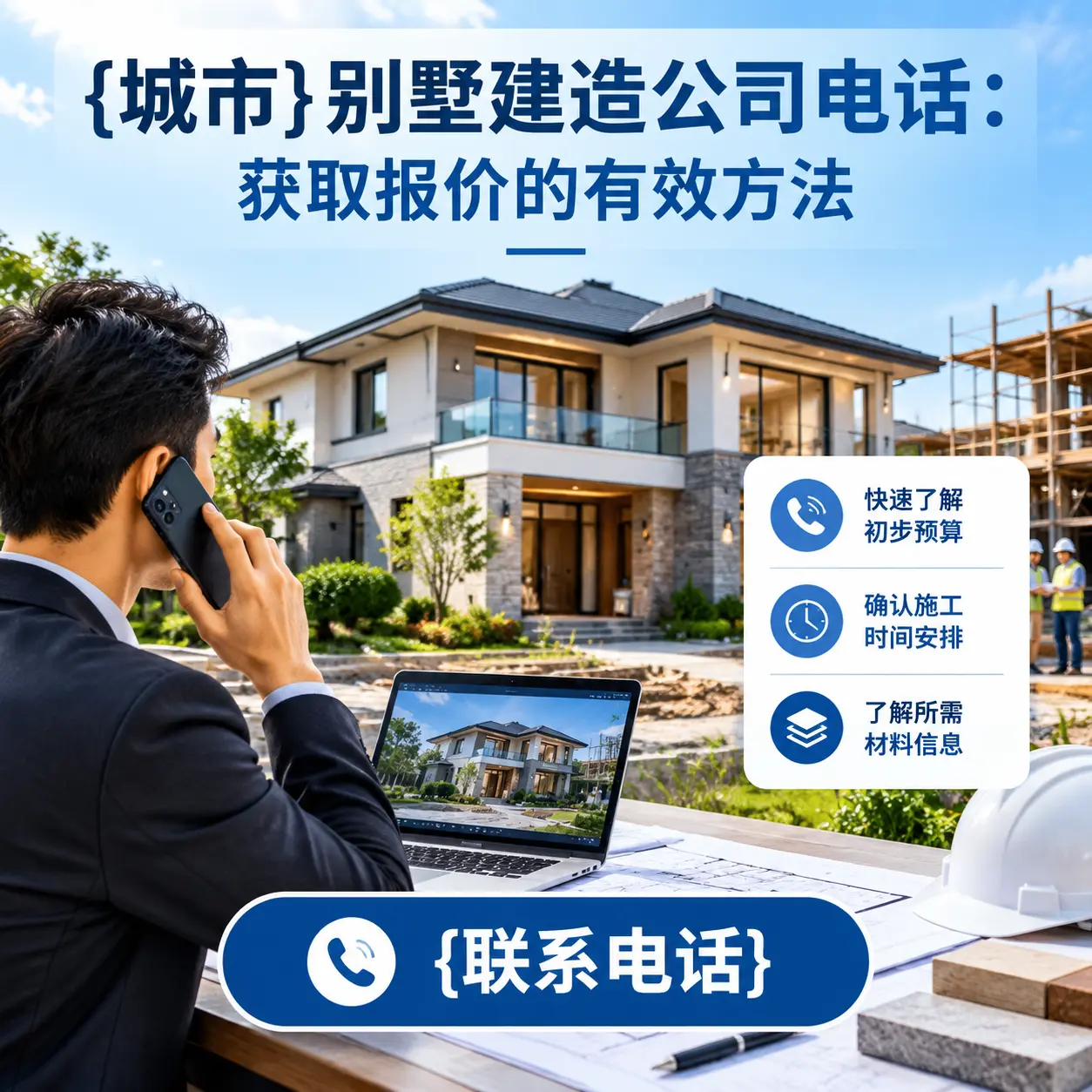 册亨别墅建造公司电话：获取报价的有效方法
